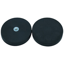 Неодимовый магнит D43 в резиновой оболочке с внутренней резьбой