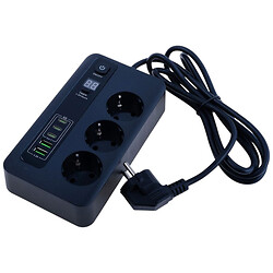 Сетевой фильтр Amjing BKL-04, 2.0 м., Черный