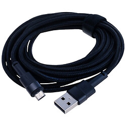 USB кабель Toocki, MicroUSB, 3.0 м., Черный