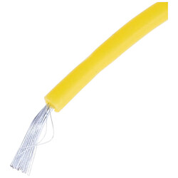Силіконовий провід 30AWG (0.055mm2-11/0.08TS), Жовтий