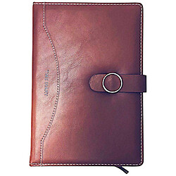 Блокнот А5 экокожа на застежке однотонный, 96 листов.