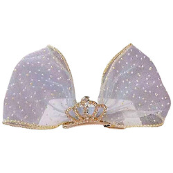 Заколка-затискач для волосся "Бантик", з короною