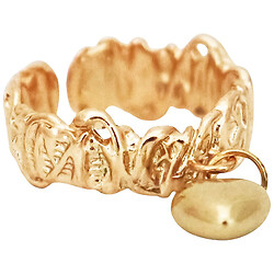 Кольцо женское металлическое с декором "Сердце"