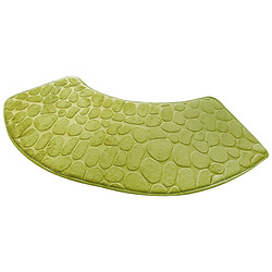 Коврик для ванной комнаты мягкий изогнутый однотонный