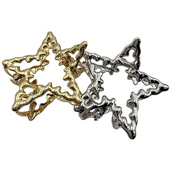 Краб для волос металлический фигурный "Звезда", в ассортименте