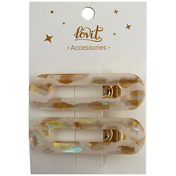 Набір заколок-затискачів для волосся, 2 шт