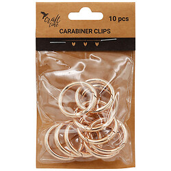 Набір карабінів для сумок металевих круглих Craft time, 3,3 см х 10 шт