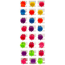 Набор крабов для волос пластиковый "Цветок", 24 шт.