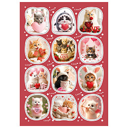 Набор тематических наклеек Ко Дню Святого Валентина