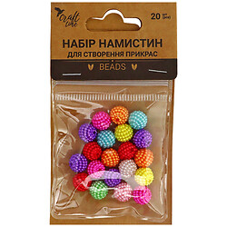 Набор бусин для создания украшений Craft time, цветные, 20 шт.