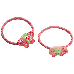 Набір резинок для волосся дитячих з декором, 2 шт
