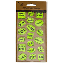 Наклейки детские световые с надписями, 10х22 см., Craft Time