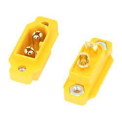 Силовий роз'єм живлення Amass XT60E-M, Жовтий