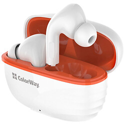 Bluetooth-гарнітура СolorWay Slim TWS-5 Earbuds, З мікрофоном, Стерео, Білий