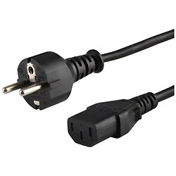 Кабель живлення Dell CEE 7/7-IEC C13, 1.8 м., Чорний