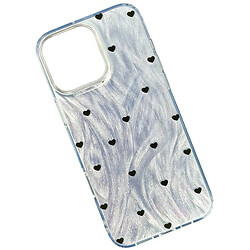 Чохол (накладка) Apple iPhone 14, Nacre Print Desing, Black Hearts, Малюнок