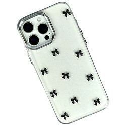 Чехол (накладка) Apple iPhone 14 Pro Max, Shiny Crystal Colored Bow, Black Bows, Рисунок