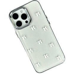 Чохол (накладка) Apple iPhone 14 Pro, Shiny Crystal Colored Bow, White Bows, Малюнок
