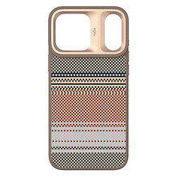 Чохол (накладка) Apple iPhone 17 Pro, Kajsa Resort Gradient Stripe, MagSafe, Desert Gold, Золотий