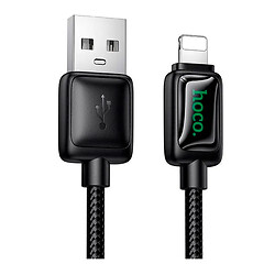 USB кабель Hoco U146 Mundo Apple iPhone SE 2022 / iPhone 14 Pro Max / iPhone 14 Plus / iPhone 14 Pro / iPhone 14 / iPhone 13 Pro / iPhone 13 Mini / iPhone 13 / iPhone 13 Pro Max / iPhone 12 Mini / iPhone 12 Pro Max, Lightning, 1.2 м., Чорний