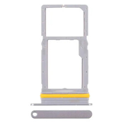 Держатель SIM-карты Samsung A175 Galaxy A17 4G, С разъемом на карту памяти, Серый