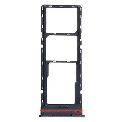 Держатель SIM-карты Tecno Spark Go 1, С разъемом на карту памяти, Черный