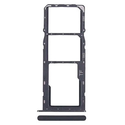 Держатель SIM-карты ZTE Blade A35 / Blade A55, С разъемом на карту памяти, Серый