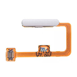 Шлейф Xiaomi Mi 11 Lite 5G / Mi 11 Lite 5G NE, С сканером отпечатка пальца, Серебряный