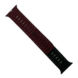 Ремешок Apple Watch 42 / Watch 44, Mountain Armor, Black-Wine Red, Черный