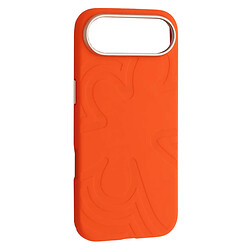 Чохол (накладка) Apple iPhone 17, Flower Liquid, MagSafe, Помаранчевий