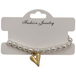 Браслет на руку жіночий з намистин "Серце"