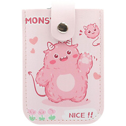 Визитница экокожа на кнопке с рисунком