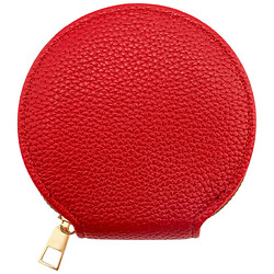 Кошелек женский экокожа круглый на молнии, микс