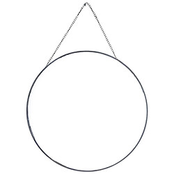 Зеркало настенное круглое с металлической цепочкой, d=29 см