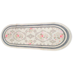 Коврик для дома универсальный овальный с принтом, 50х140 см