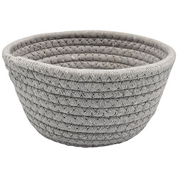Корзина для хранения вещей текстильная плетеная круглая H&S, 18х18 см