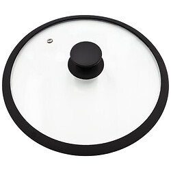 Крышка универсальная стеклянная с силиконовым ободком, d=26 см