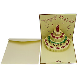 Открытка поздравительная 3D "С днем рождения"