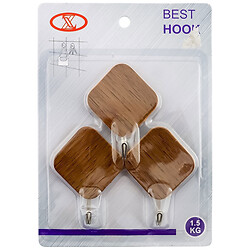 Набор крючков настенных клейких "Ромбы"