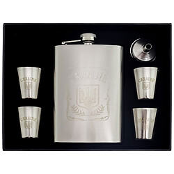 Набор для алкогольных напитков: фляга, стопки 4 шт, лейка