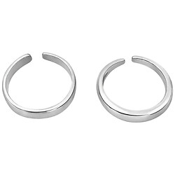 Набір каблучок жіночих металевих гладких