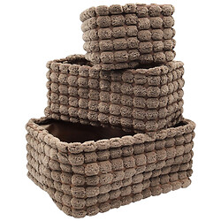 Набор корзин текстильных прямоугольных H&S