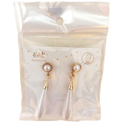 Сережки жіночі з підвіскою та намистинами