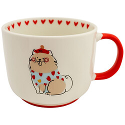 Чашка фарфоровая с рисунком Животное, 400 мл