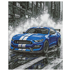 Алмазна мозаїка "Синя гонка", 40х50см, Ідейка