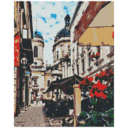 Алмазная мозаика "Волшебный Львов", 40х50см, Ідейка