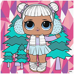 Картина по номерам "L.O.L. Surprise! Winter chill. Snow Angel", 25х25 см, Ідейка