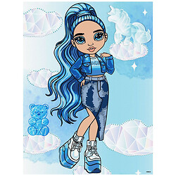 Картина по номерам "Rainbow High. Skyler", со стразами, 30х40см, Ідейка