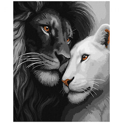 Картина по номерам "Влюбленные львы", 40х50см, Ідейка