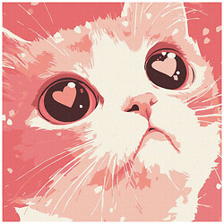 Картина по номерам "Влюбленный кот", 30х30 см, Ідейка